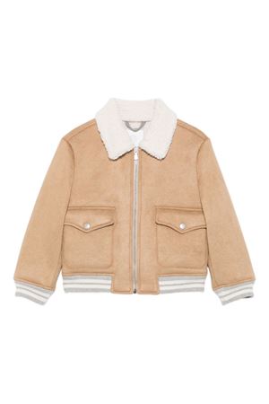 beige cotton bomber ELEVENTY KIDS | EX2P67H0066118AV